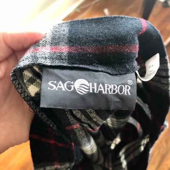 Vintage 90s Y2K Grunge Plaid Black Wool Punk Preppy Streetwear Maxi Skirt 12 - Picture 6 of 8